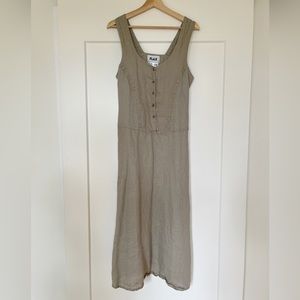 vintage small flax linen dress